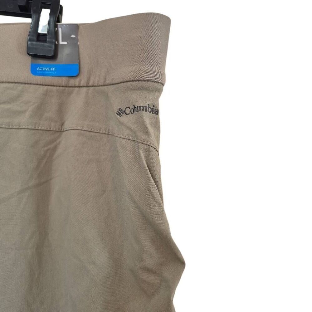 Columbia Women's Khaki Nylon/Spandex Omnishield Skort Athletic Skirt with Side R - Picture 8 of 12